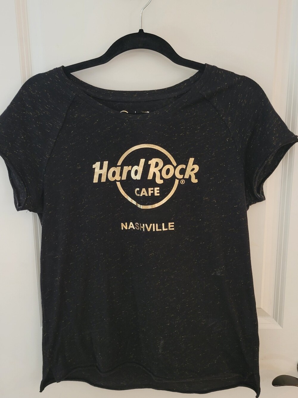 Hard Rock Nashville Gold Metallic SS T-shirt Size M